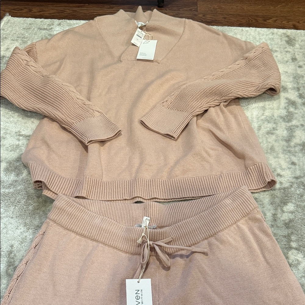 Haven Well Within Cable Ribbed Sweater Set XL/L